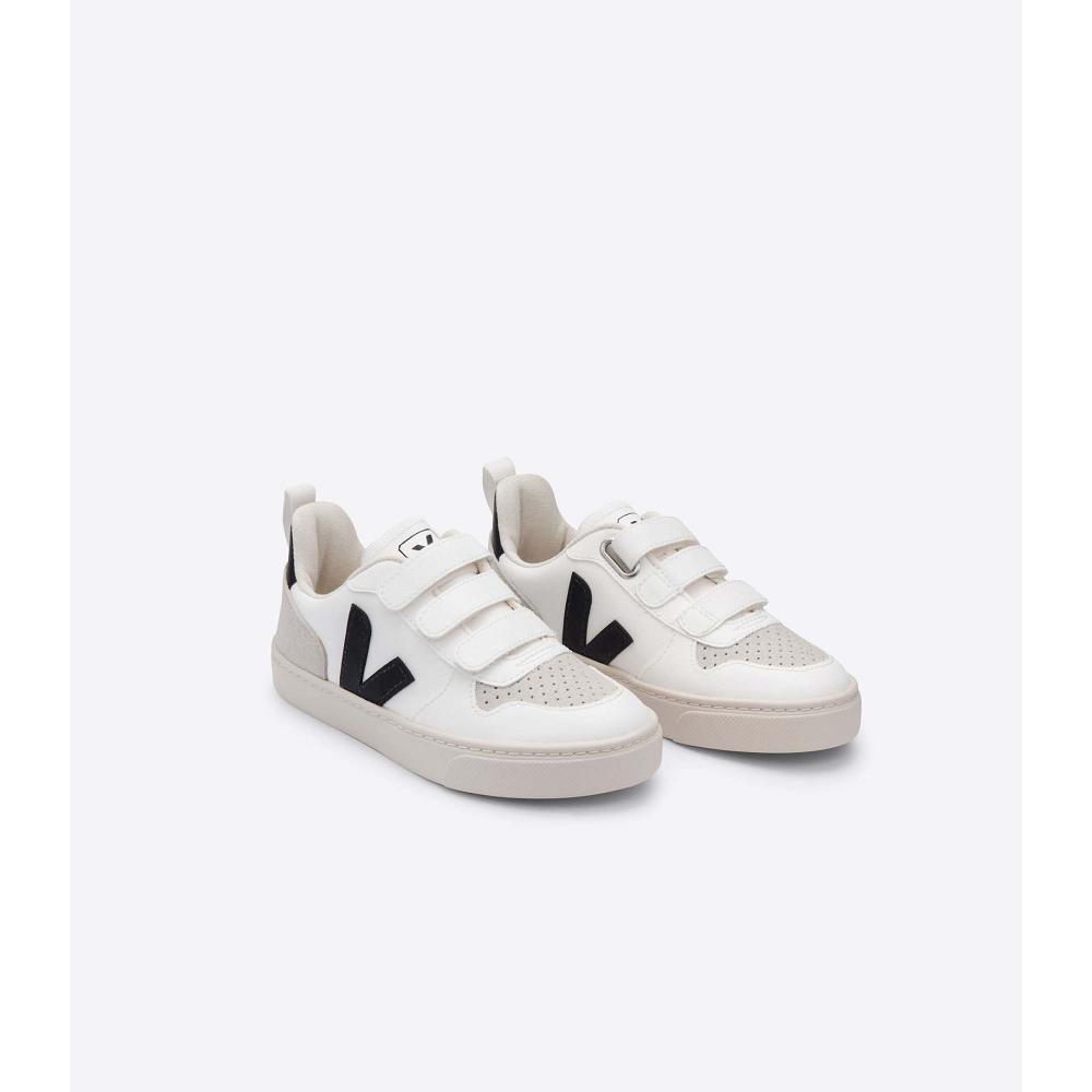 παπουτσια παιδικα Veja V-10 CWL White/Black | GR 773ZUT